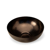 Black Fluted Metal Bowl