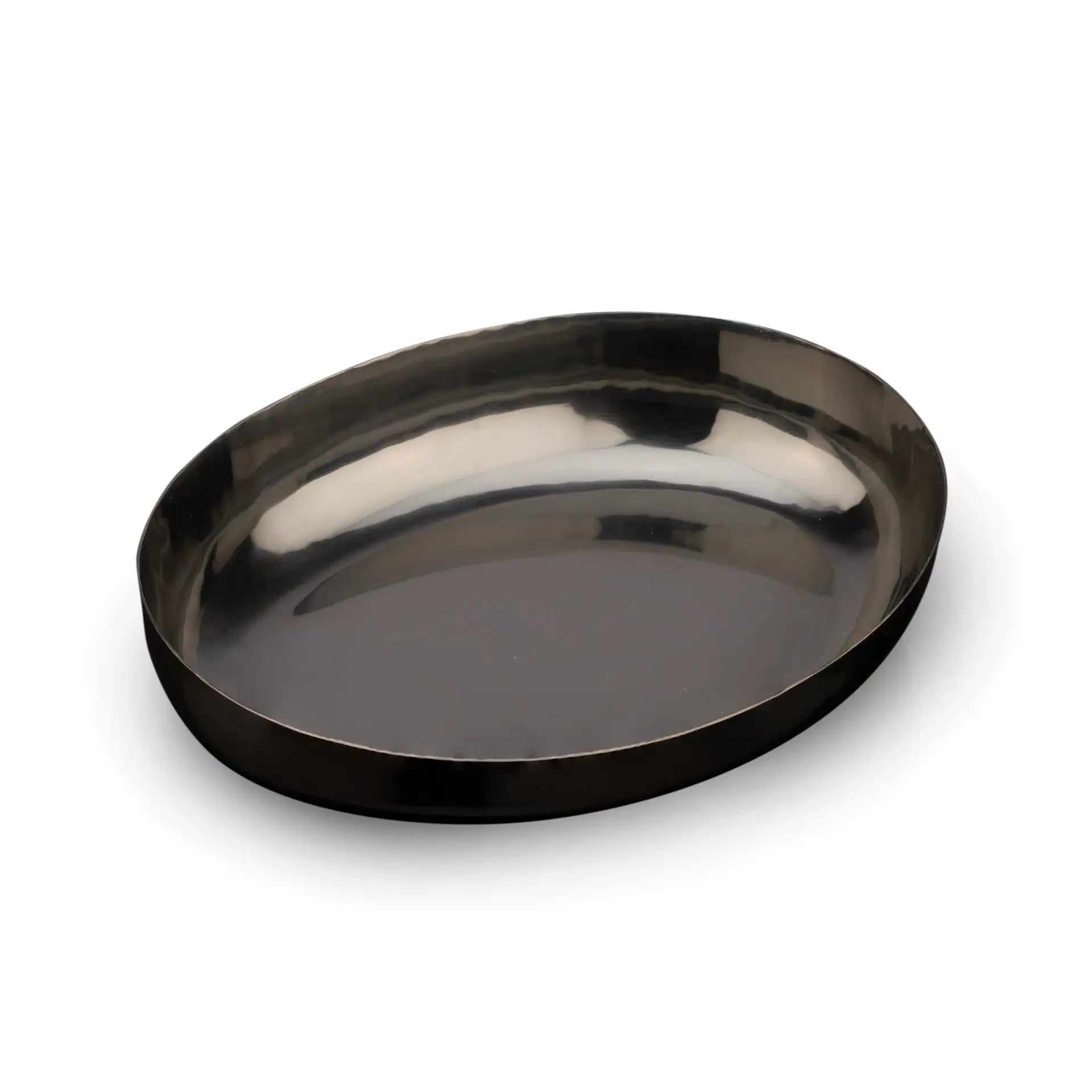 Glossy Black Metal Platter