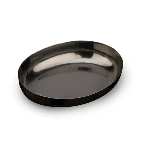 Glossy Black Metal Platter