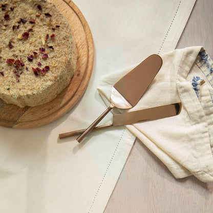 Enigma Rose Gold Cake server Set of Two
