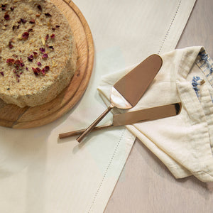 Enigma Rose Gold Cake server Set of Two