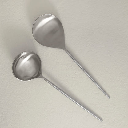 aura silver serving set of two