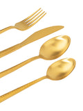 Norah Gold Hammered Cutlery Set of 4