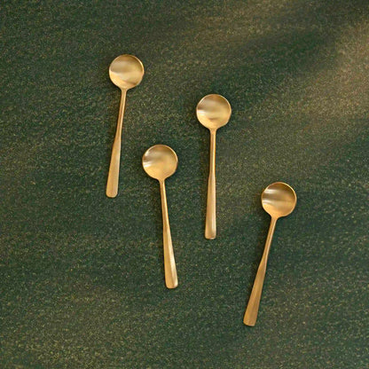 Desert Spoon S/4 Champagne Gold Matt Finish