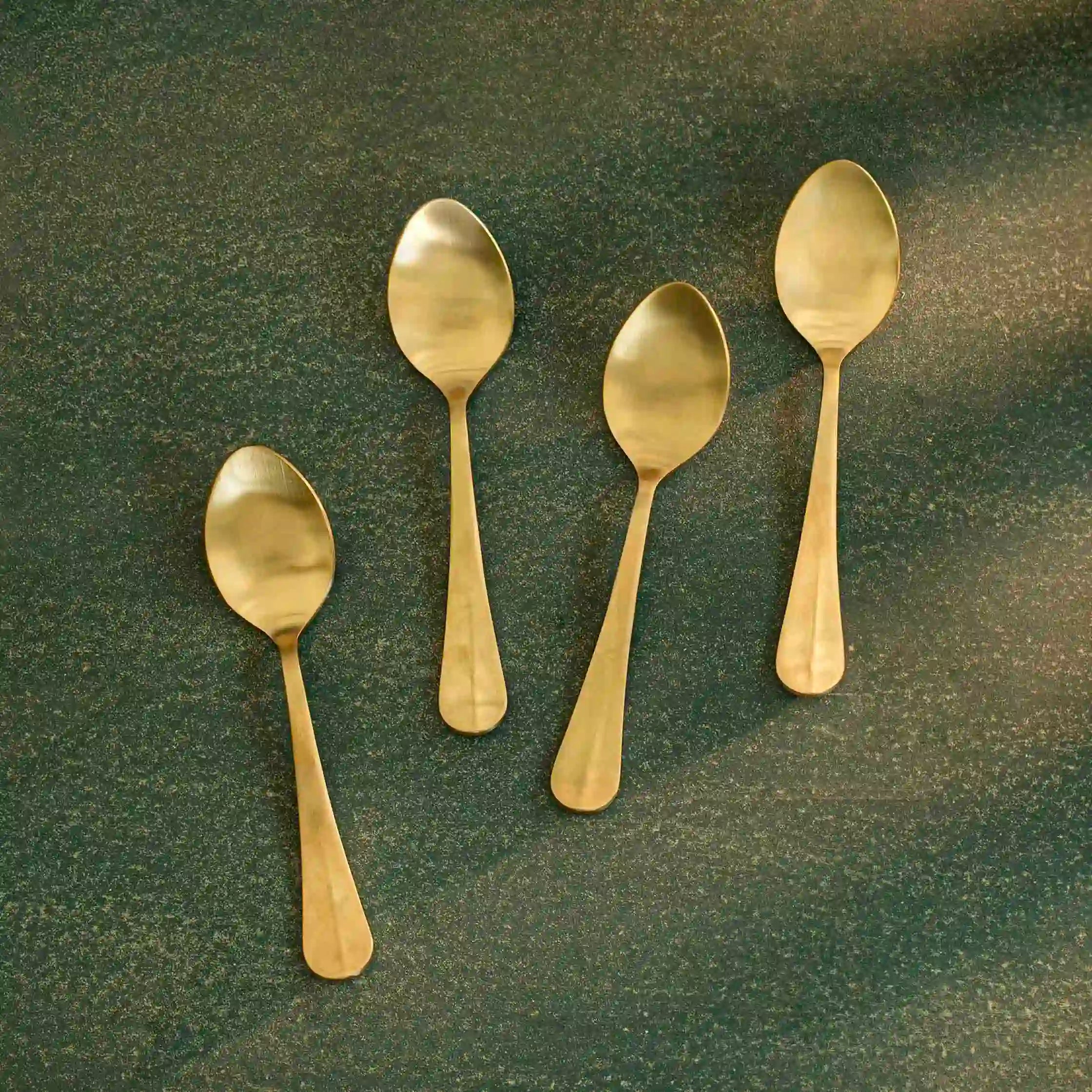Desert Spoon S/4 Champagne Gold Matt Finish