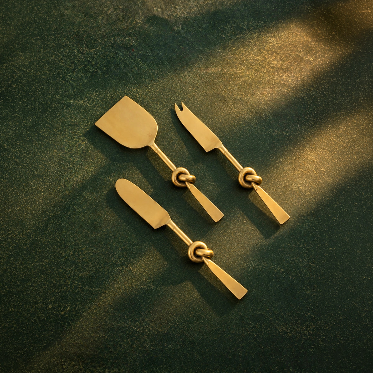 Tangle Gold Cheese Knife Set of 3