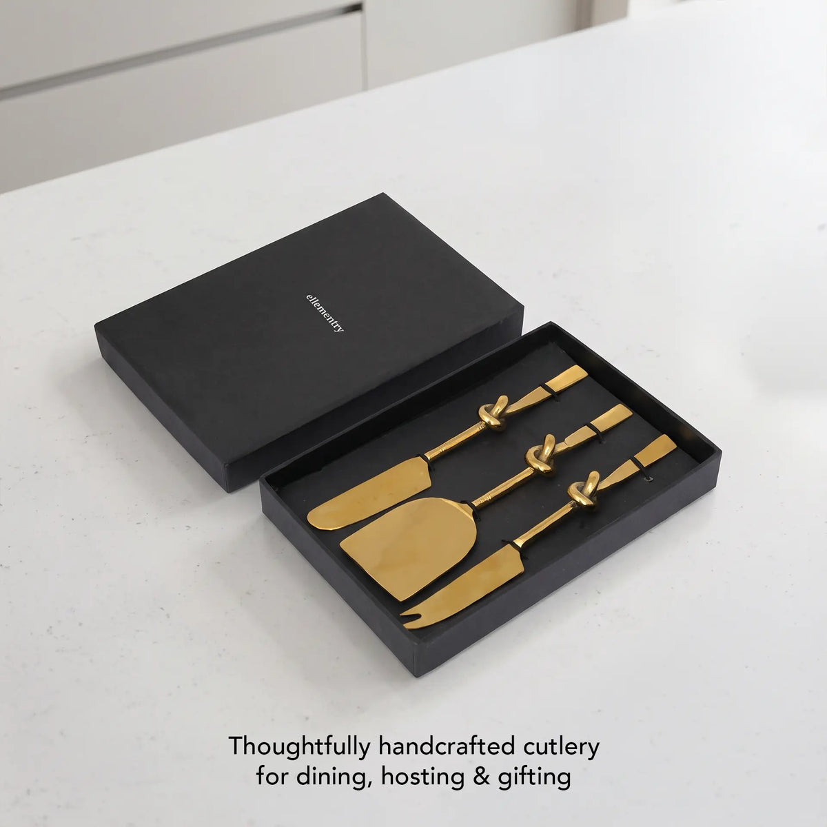 Tangle Gold Cheese Knife Set of 3