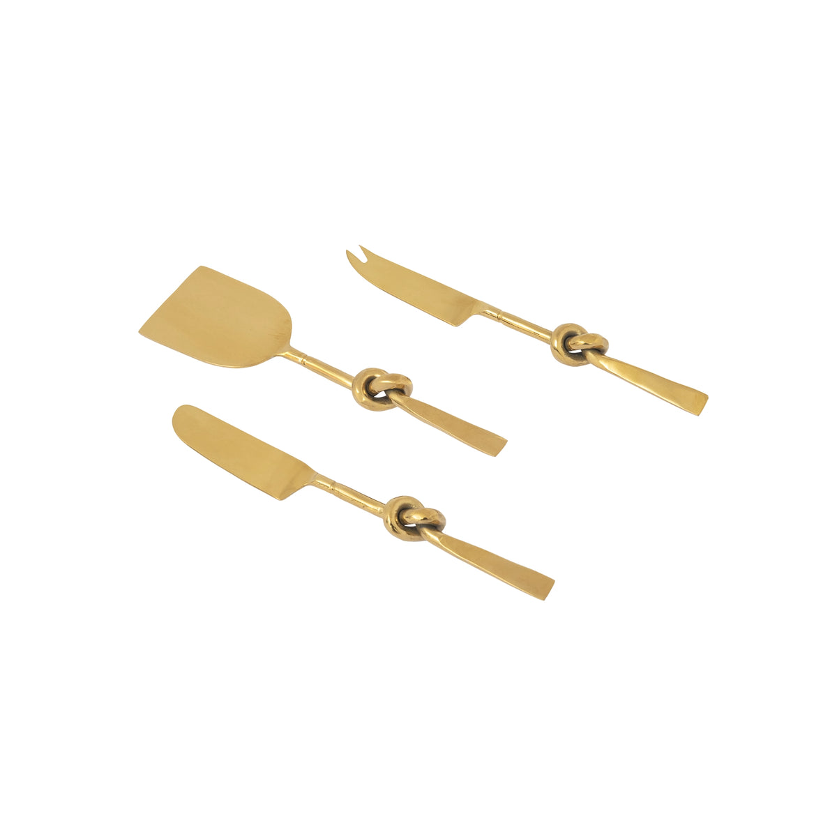 Tangle Gold Cheese Knife Set of 3