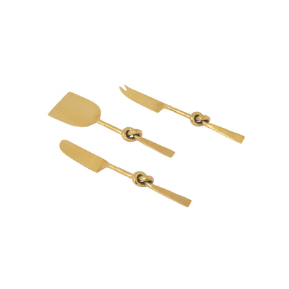 Tangle Gold Cheese Knife Set of 3