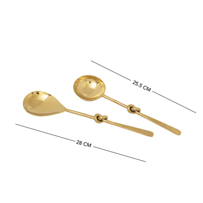 Tangle Gold Serving Set of 2