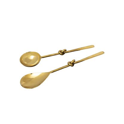 Tangle Gold Serving Set of 2