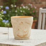 Amber Love Ceramic Planter - curved