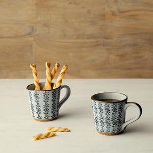 Ocean Hearts Ceramic Coffee Mug Set Of 2