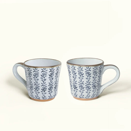 Ocean Hearts Ceramic Coffee Mug Set Of 2