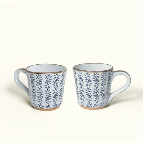 Ocean Hearts Ceramic Coffee Mug Set Of 2