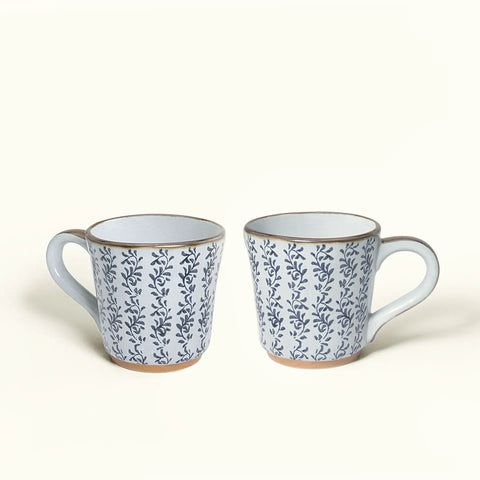 ocean hearts ceramic coffee mug set of 2