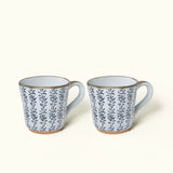 Ocean Hearts Ceramic Coffee Mug Set Of 2