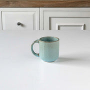 Aqua Rustic Ceramic Mug Small Aqua