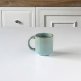 Aqua Rustic Ceramic Mug Small Aqua