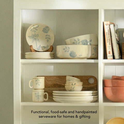 Fiore Ceramic Mug Set of Two  with Lid