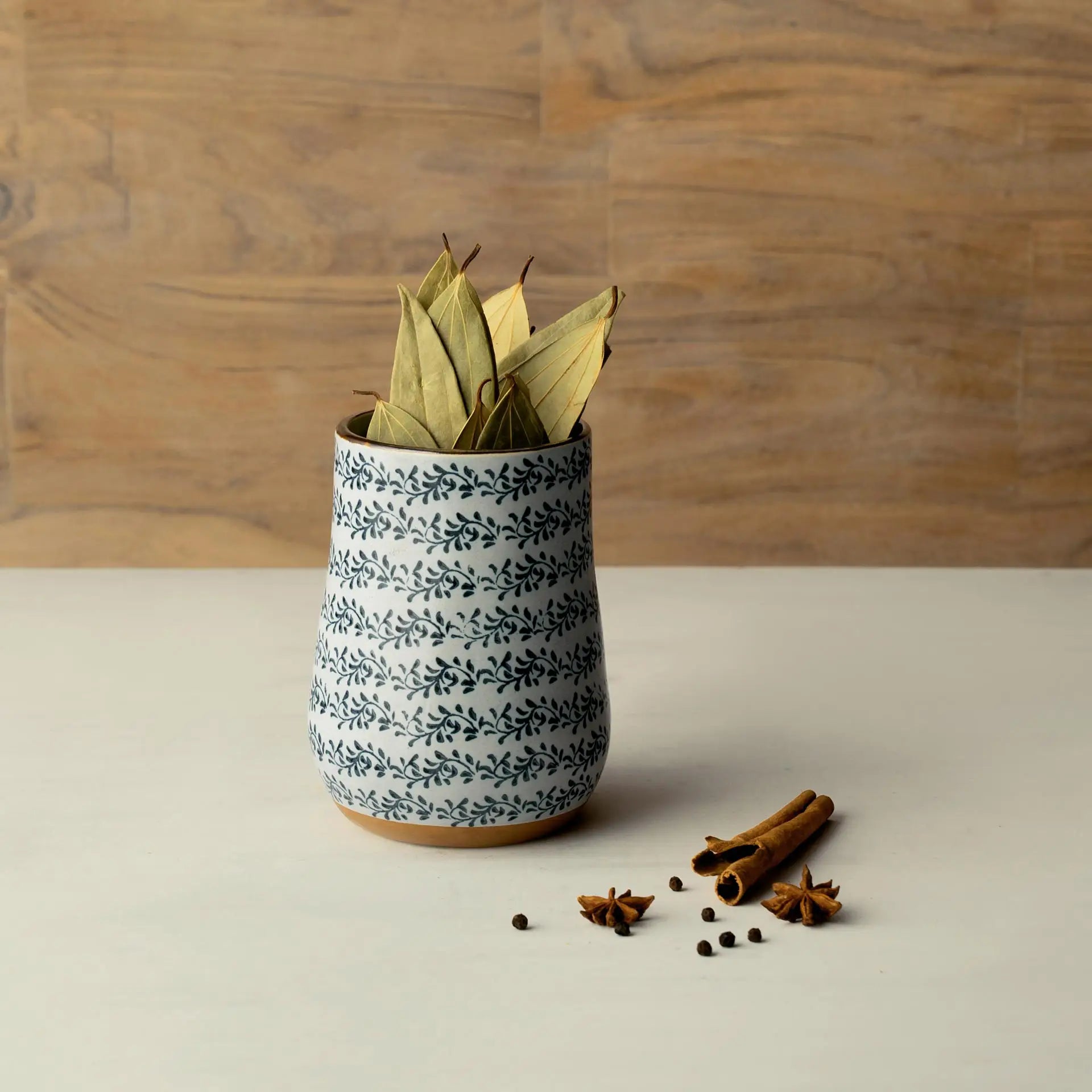 Ocean Hearts Ceramic Jar With Lid- Small
