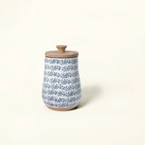 Ocean Hearts Ceramic Jar With Lid- Small