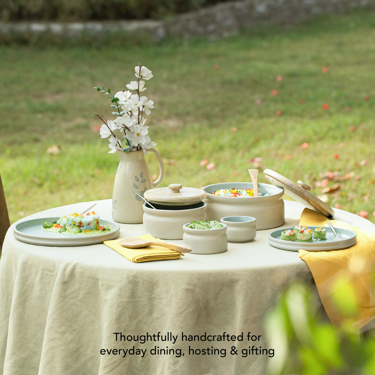 Serene Sky Ceramic Bowl - Small
