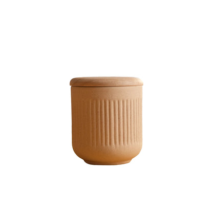 Classic Beige Ceramic Jar - Small