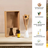 breathe & bloom vase & diffuser set - magnolia petal