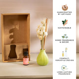 breathe & bloom vase & diffuser set - wild rose & yuzu