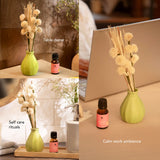 breathe & bloom vase & diffuser set - wild rose & yuzu