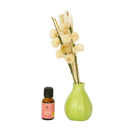 Breathe & Bloom Vase & Diffuser Set - Wild Rose & Yuzu