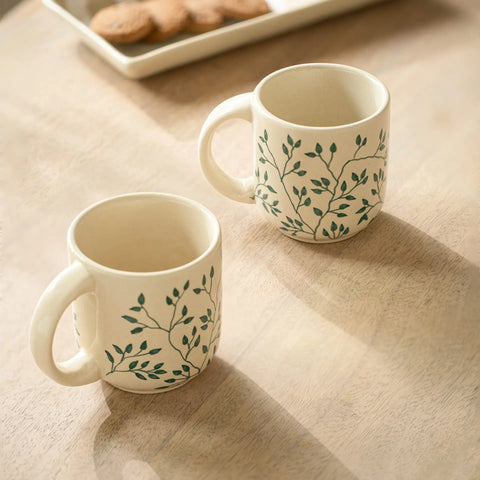 Livada Green Ceramic Mug Set of 2