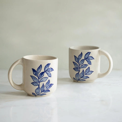 Livada Blue Ceramic Mug Set of 2