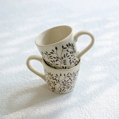 Livada Brown Ceramic Mug Set of 2