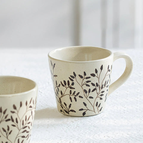 Livada Brown Ceramic Mug Set of 2
