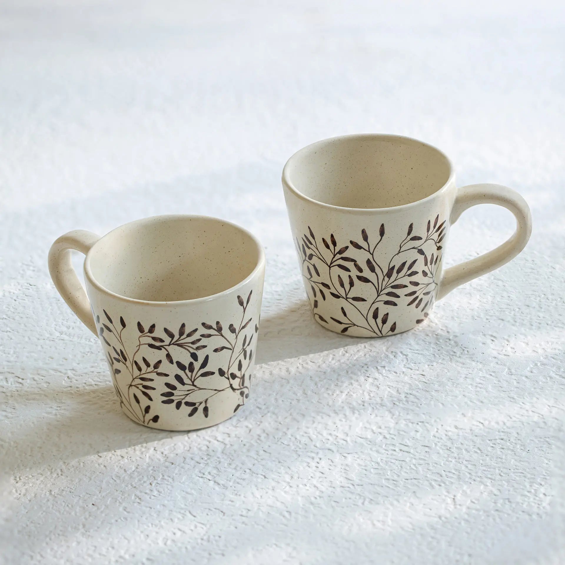 Livada Brown Ceramic Mug Set of 2