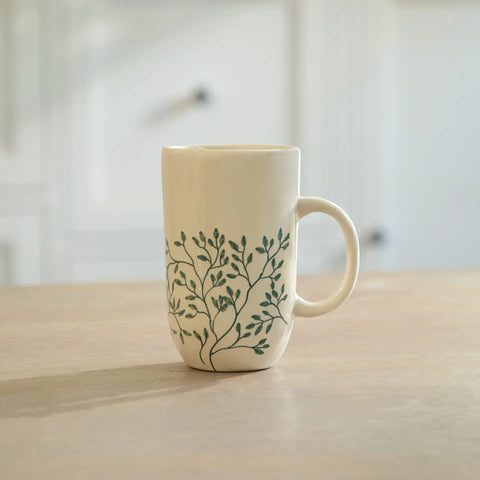 Livada Green Ceramic Painted Tall Mug