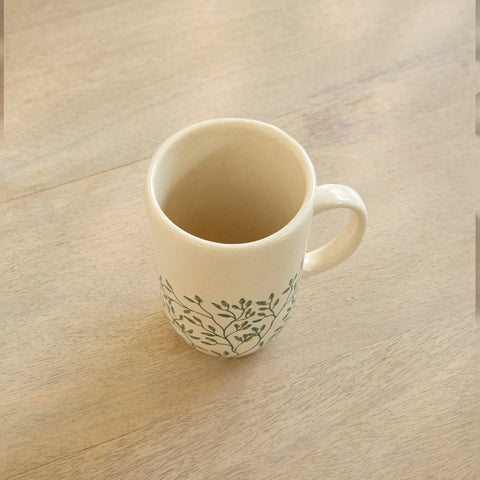 Livada Green Ceramic Painted Tall Mug