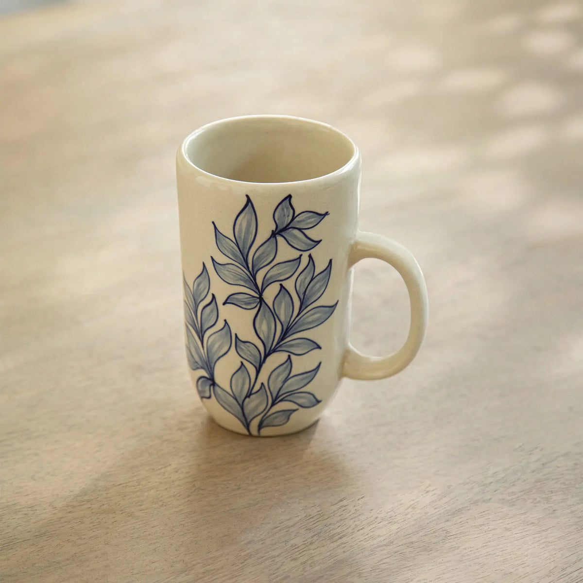 Livada Blue Ceramic Painted Tall Mug