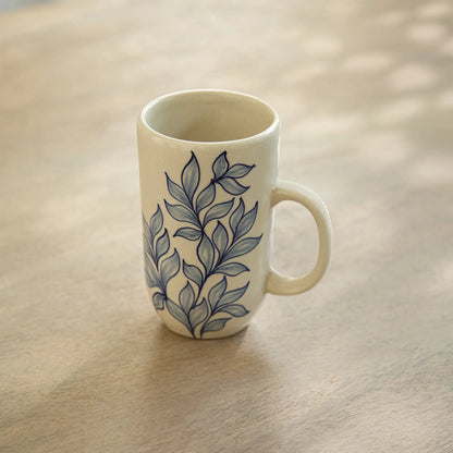 Livada Blue Ceramic Painted Tall Mug