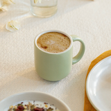 two-tone ceramic breakfast set