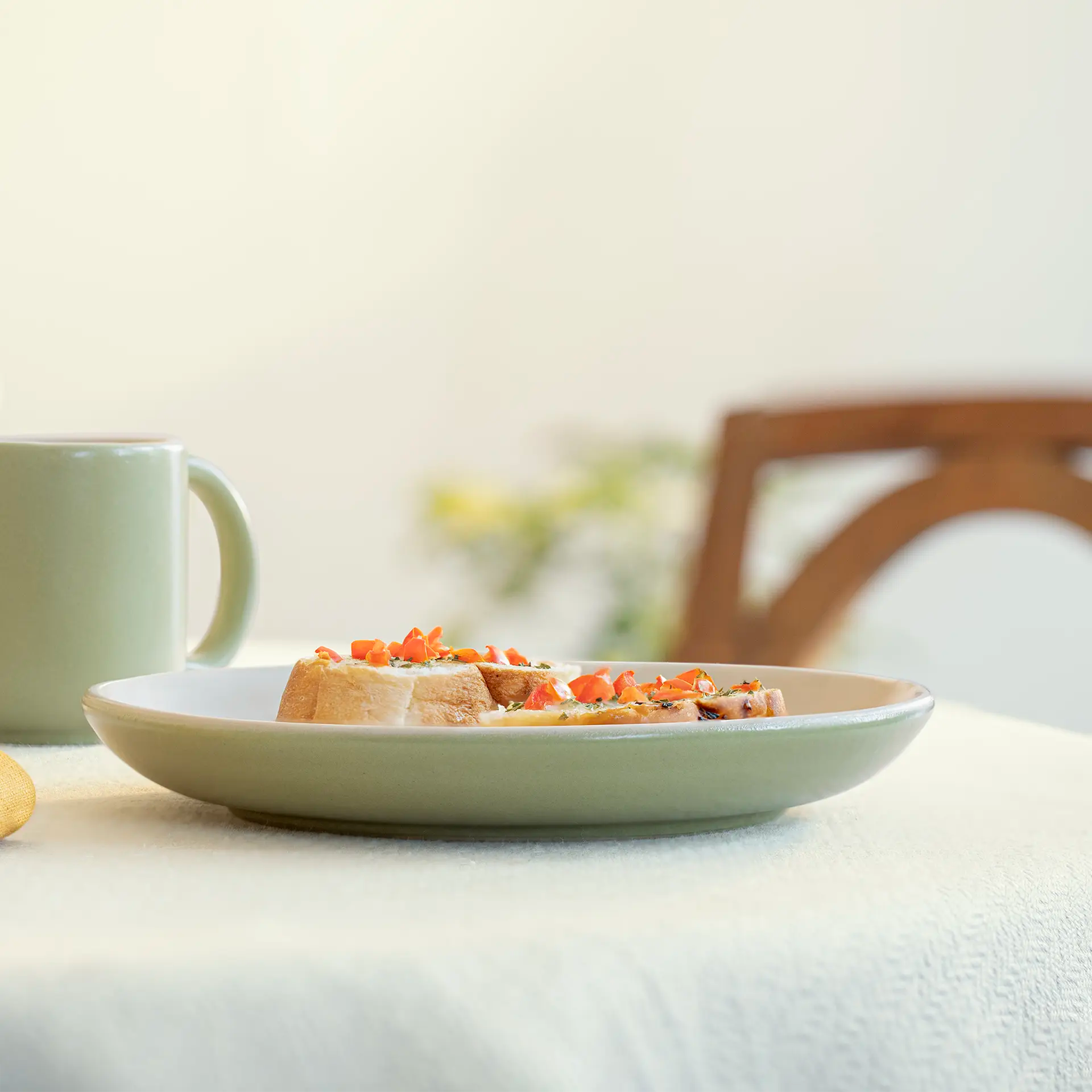 Two-Tone Ceramic Breakfast Set