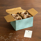 amber love ceramic mug set of four