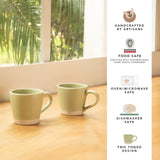 Matcha Ceramic Mug Set of 2