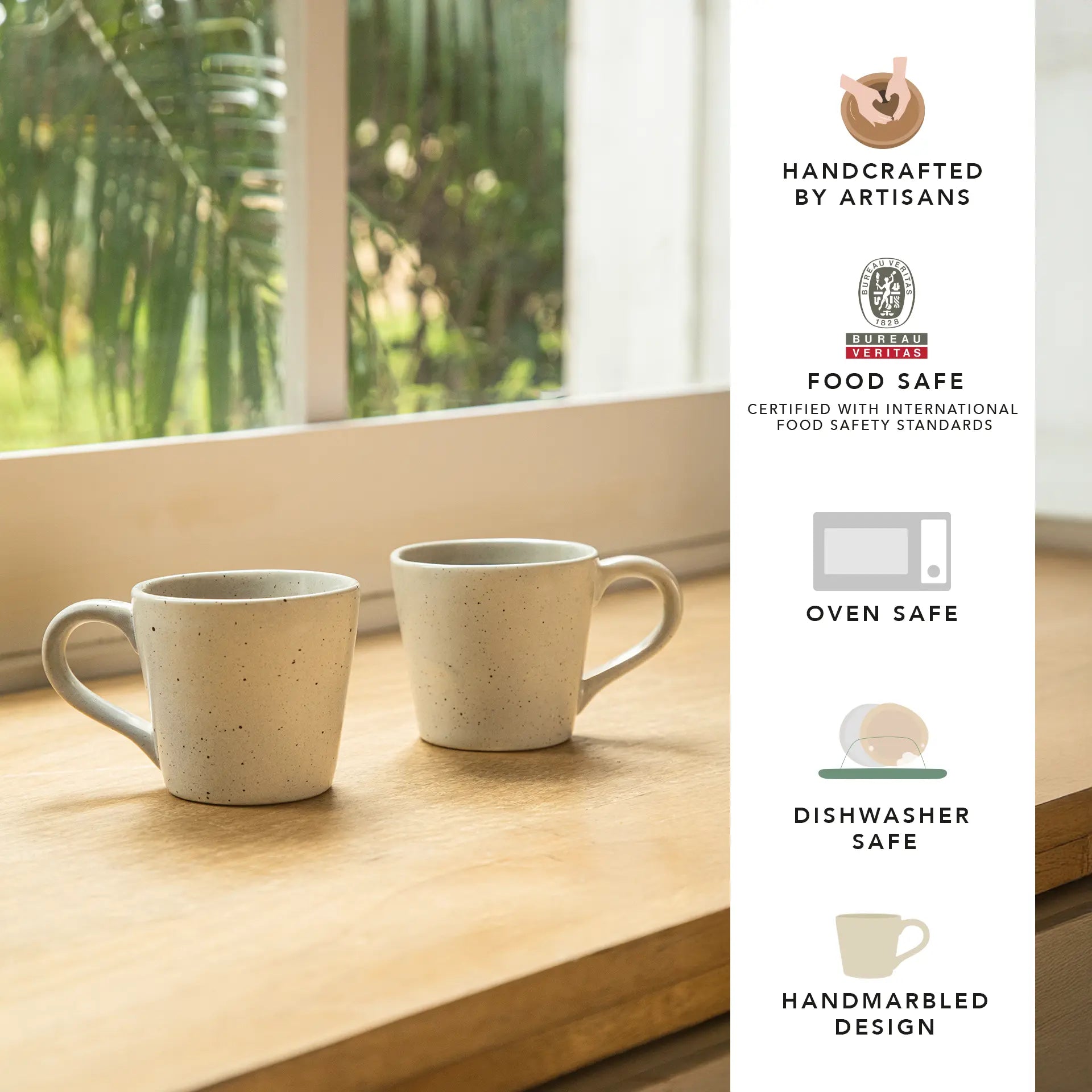 Gelo Ceramic Mug Set of 2