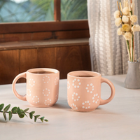 Pink Pastel Ceramic Mug set of 2