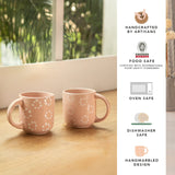 Pink Pastel Ceramic Mug Set of 2