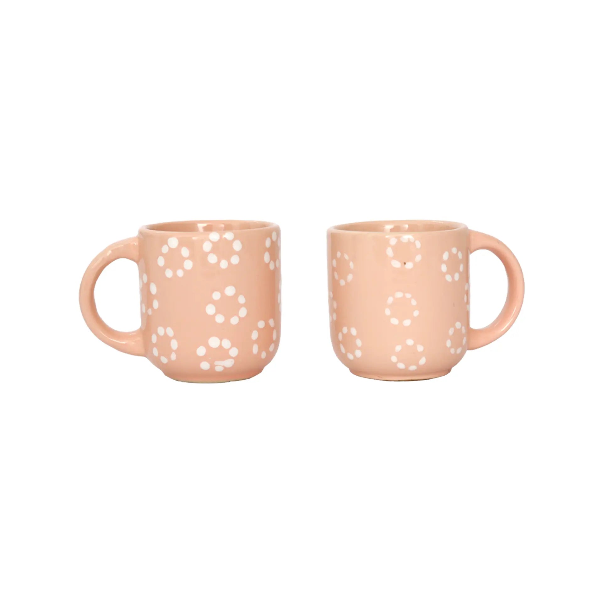Pink Pastel Ceramic Mug Set of 2
