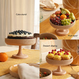Classic Beige Ceramic Cake Stand